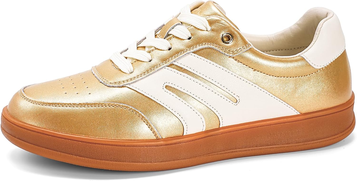 Sneakers Women Tennis Shoes Casual Leather Slip On Walking Shoes for Women