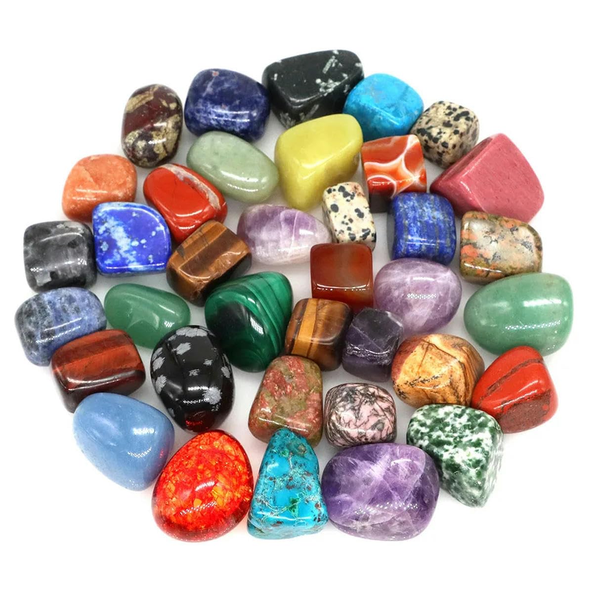 Piedras caídas naturales Mineral a granel Grava Espécimen Cristales curativos Cuarzo Gemas energéticas Mineral Acuario Jardín Hogar Ación-Encaje azul -500 g
