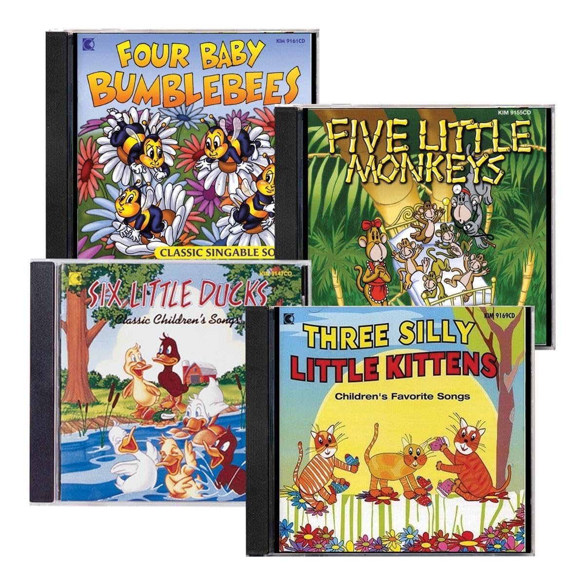 Kaplan Early Learning Sing Along Classics CD Collection of Children's Favorite Songs - Set of 4