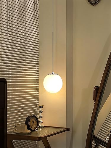 Miniatura 52 de Lámpara Colgante de Globo de Vidrio de 6 Luces Moderna Candelabro de Globo de Vidrio Gris Humo Grandes Candelabros para Techos Altos Entrada Luz