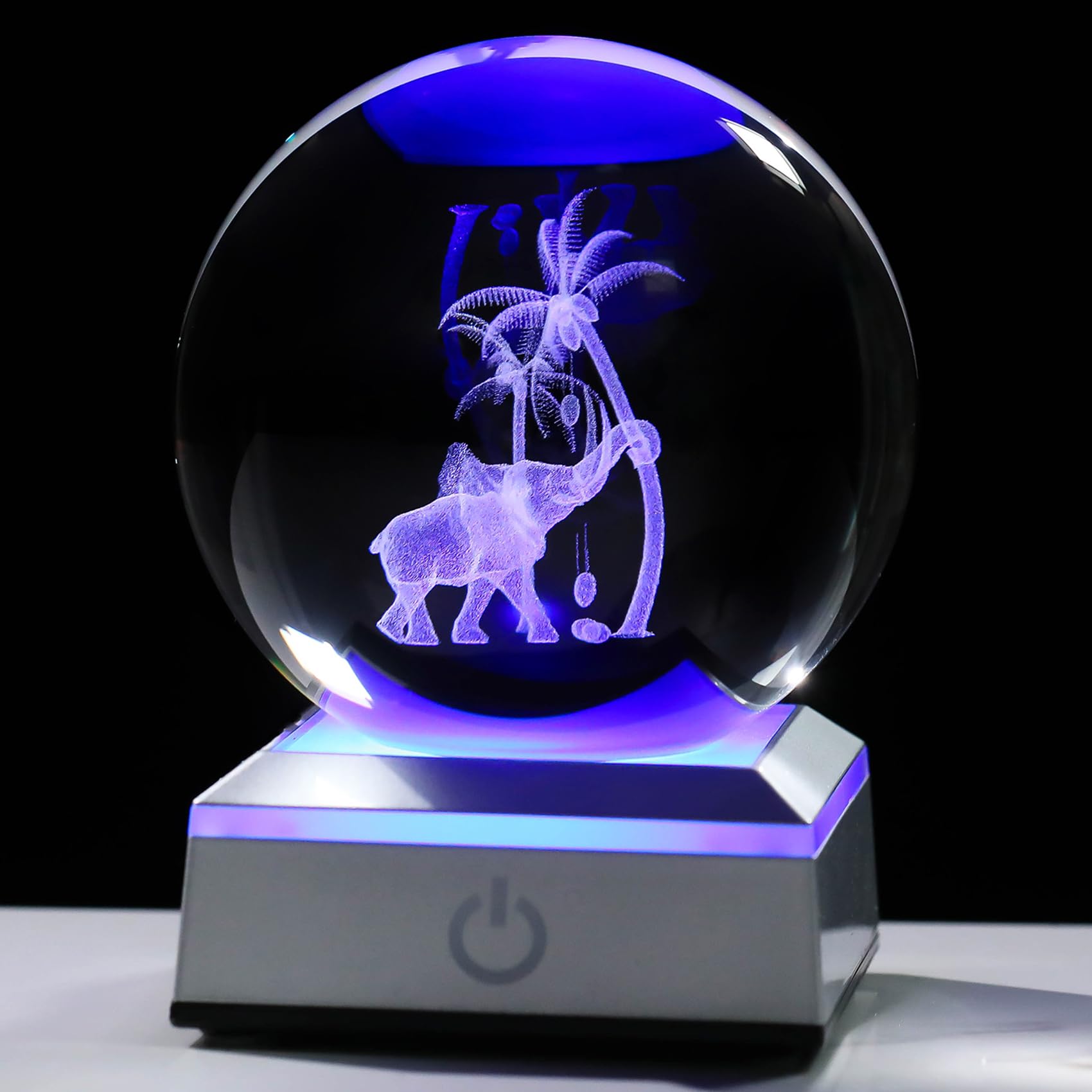 Boule de cristal éléphant 3D Ornalrist, le cadeau idéal