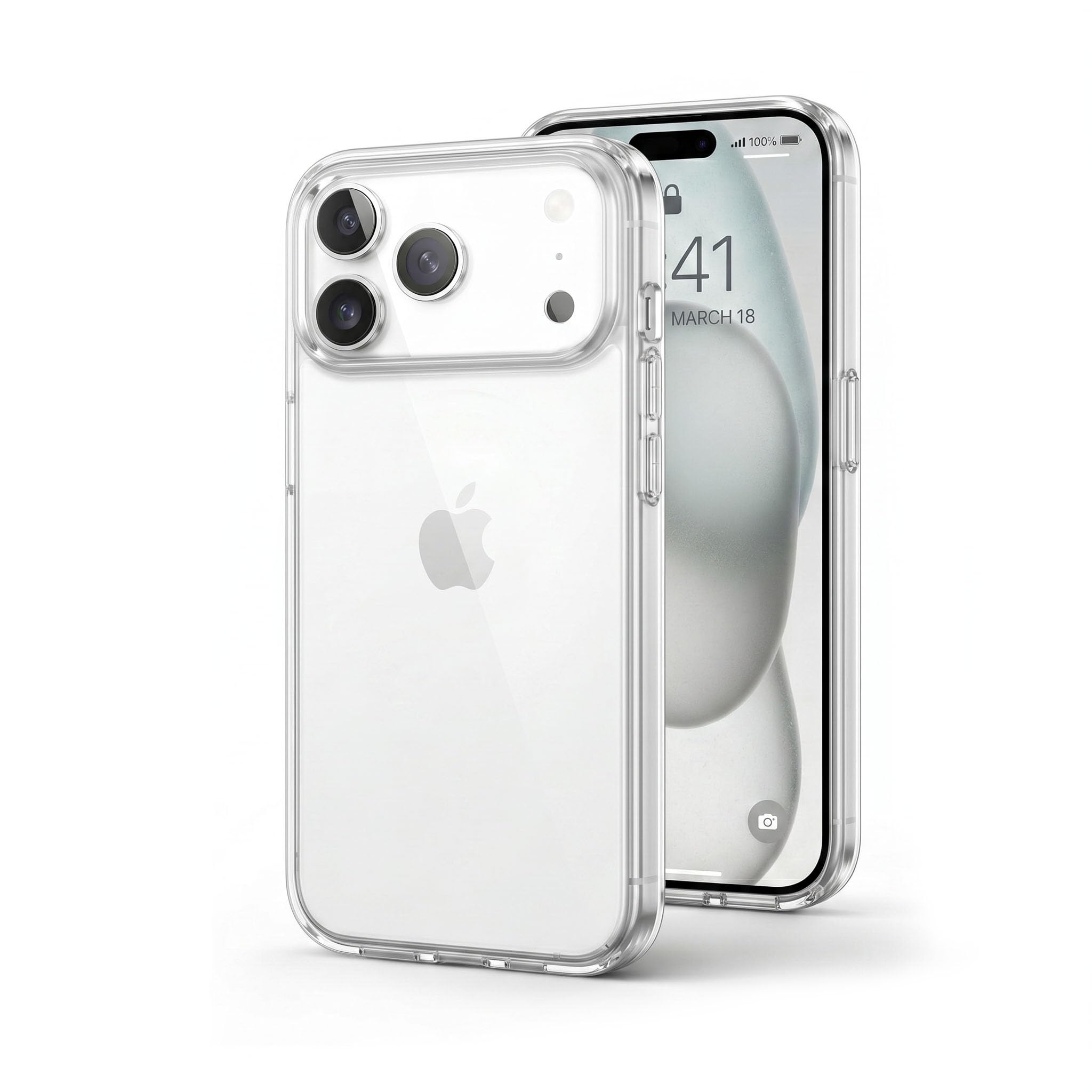 amazon basics for iPhone 17 Pro Premium Transparent Soft Silicon Crystal Clear Back Cover [Transparent]-image-24