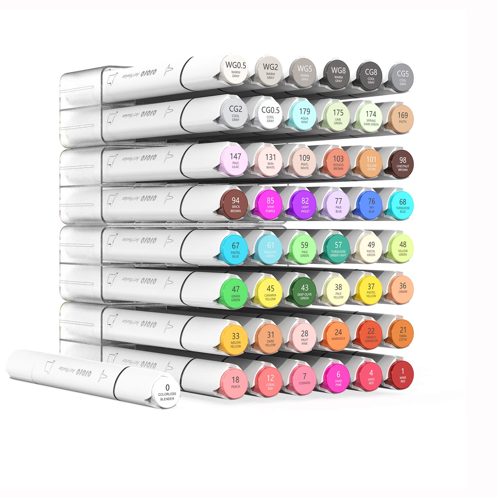 Buy Skin Tone Alcohol Markers,12 Flesh Colors Dual Tip Art Marker Pens