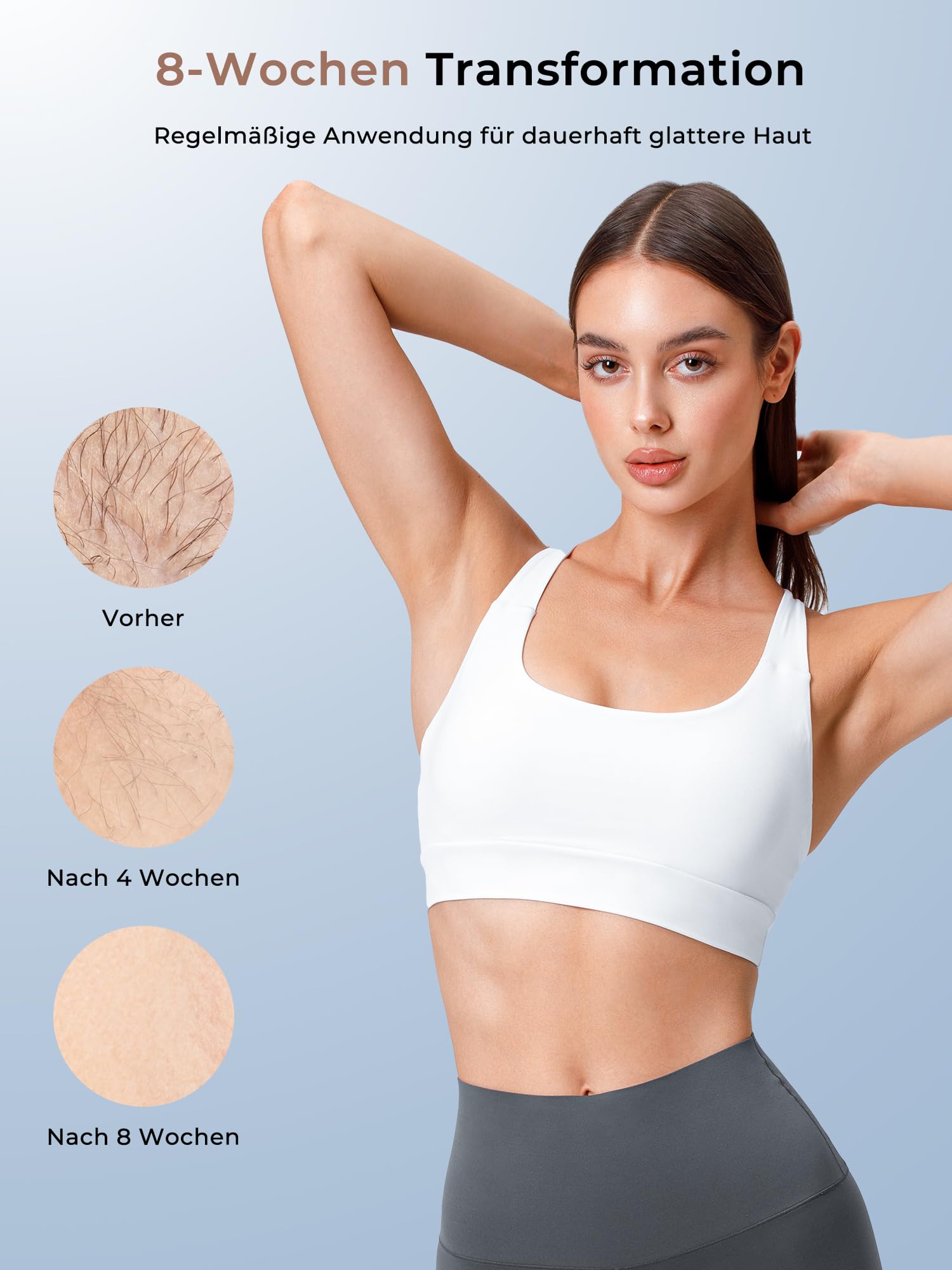 8℃ IPL Geräte Haarentfernung mit Kühlung-funktion, 21J Laser Haarentfernung 9 Stufen, 600NM Rotlicht Haarentfernungsgerät Zuhause für Frauen Männer, Enthaarung für Gesicht Bikinizone Körper