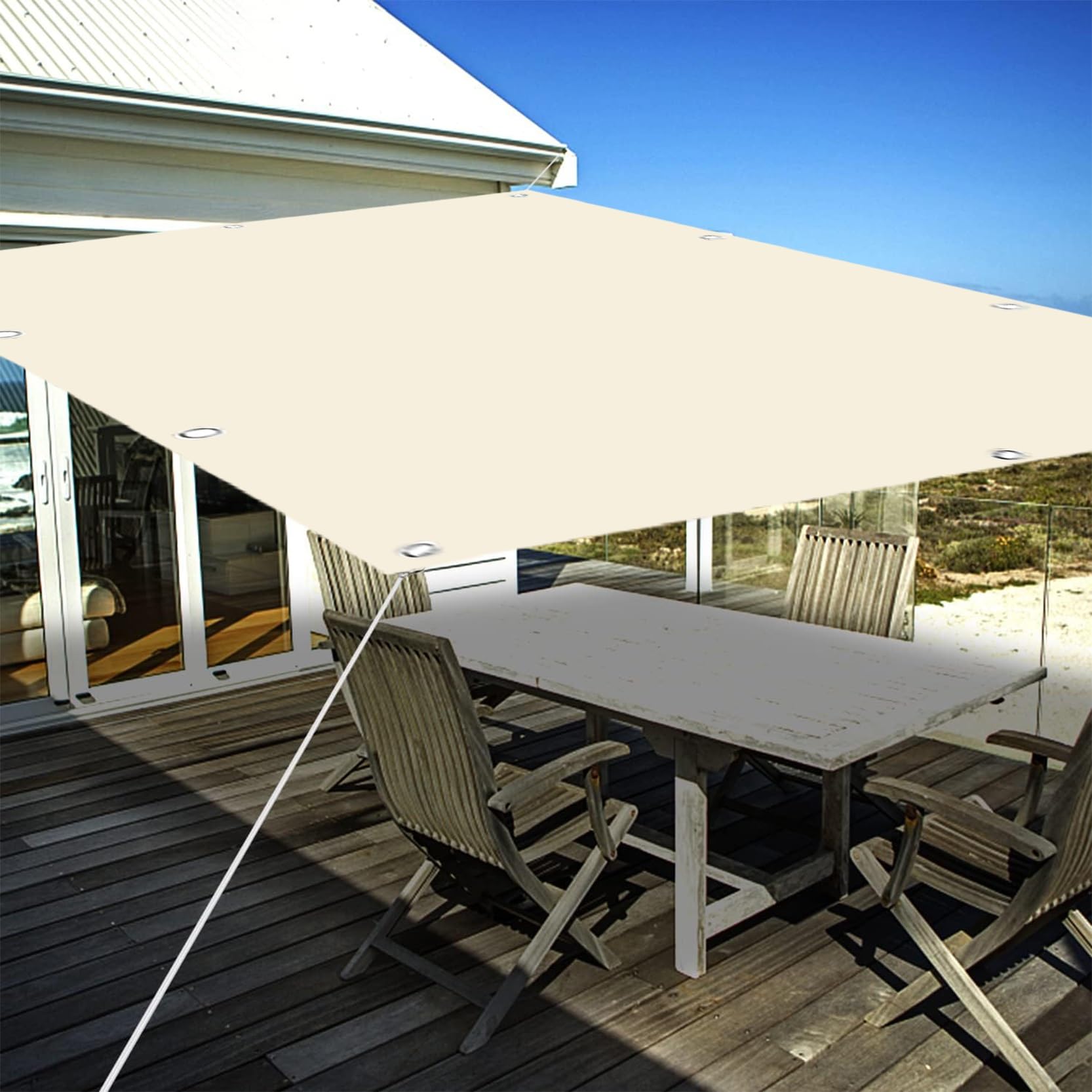 Toile jardin ombrage pour pergola créer un coin de fraîcheur sur la terrasse en été