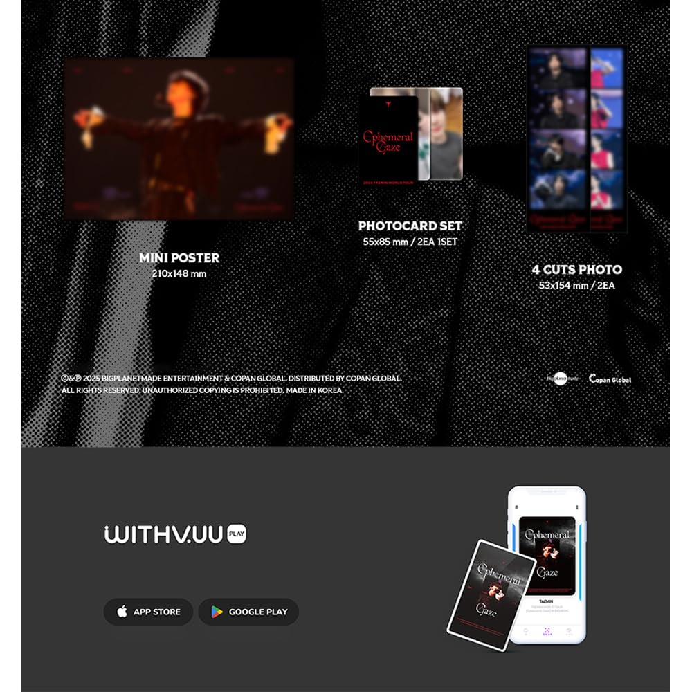 [+WITHMUU POB] TAEMIN (SHINEE) - World Tour [EPHEMERAL GAZE] IN INCHEON QR