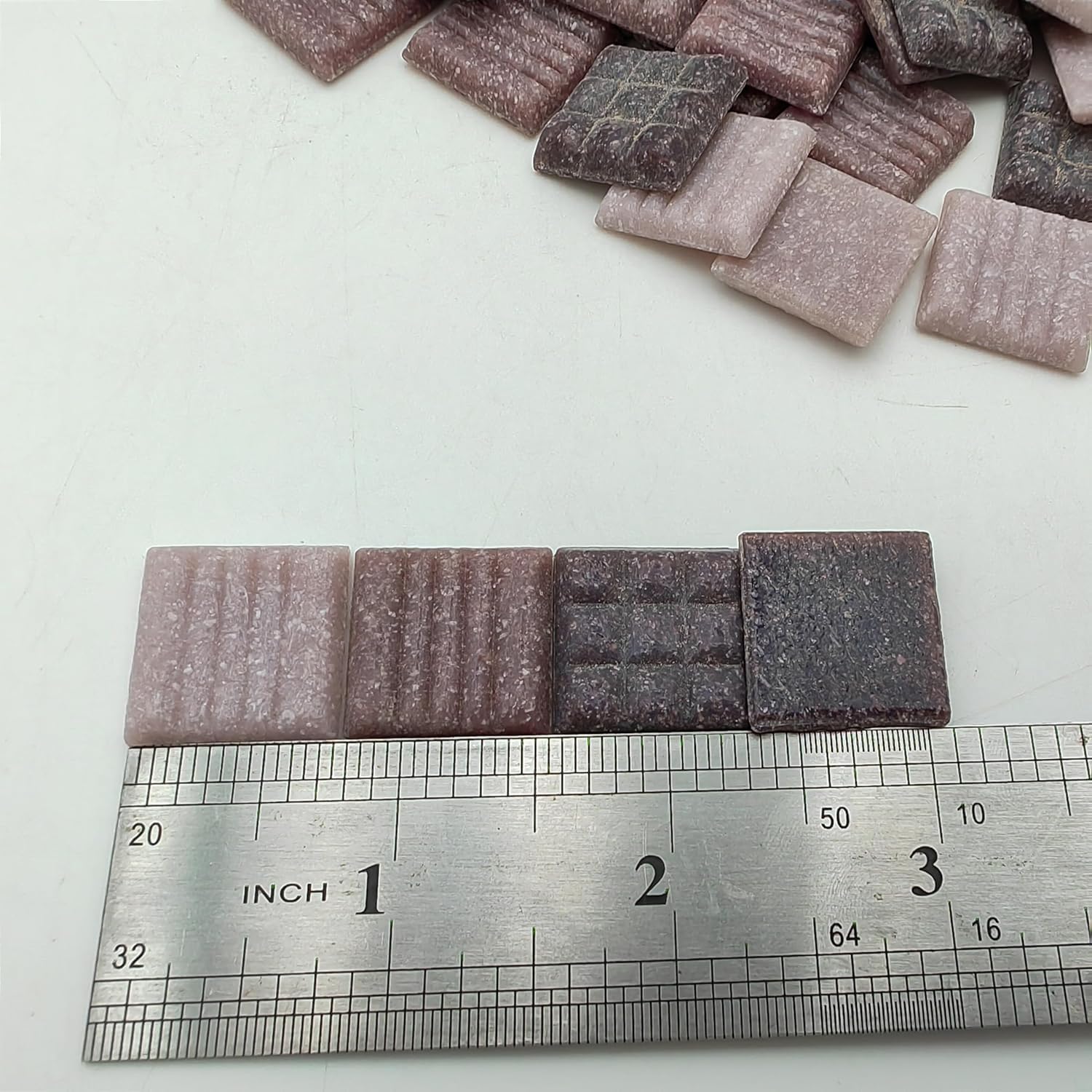 500g Quartz Mosaic Tiles, 2CM Multi Color Mosaic Pieces Stones for DIY Making Craft Hobby Arts Home Wall Decoration (Mix Purple) - Image 2