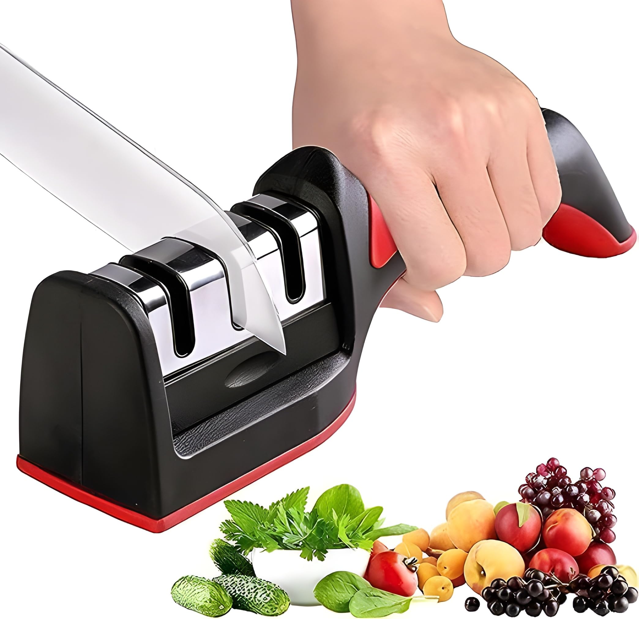 Manual Knife Sharpener(مبراة السكاكين اليدوية) - Precision Engineered for Straight Knives - Professional-Grade Blade Refining Tool for Optimal Cutting Performance,Effortless and Precise Blade Sharpeni
