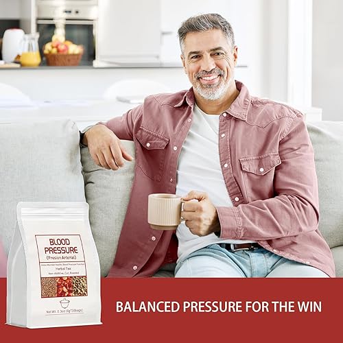 Miniatura 4 de Bolsas de té de presión arterial, té funcional de corazón, 0.21 oz x 30 bolsas de 5.3 onzas de mezcla china natural de té de hierbas, sin gluten,