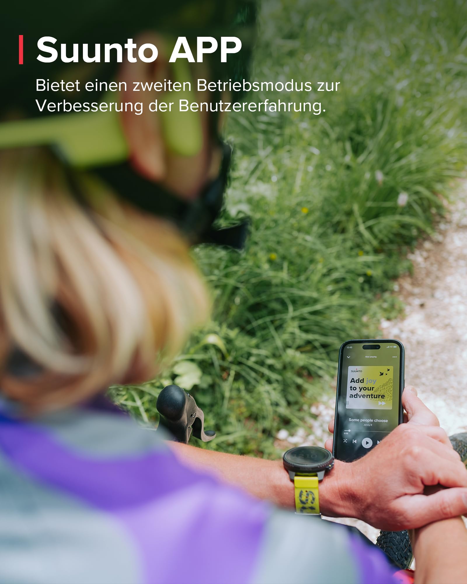 SUUNTO Sonic Knochenschall Kopfhörer, Open-Ear Bone Conduction Bluetooth Sport Kopfhörer, Verbesserter Bass, IP55 Wasserdicht, 10 Stunden Lange Akkulaufzeit, Ideal für Laufen & Radfahren, 31g