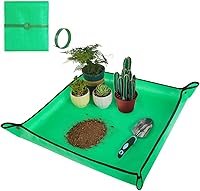 HNXTYAOB 27x27 Repotting Mat - Thickened Waterproof Potting Tray, Foldable Succulent Mat for Mess-Free Indoor Plant Transplanting