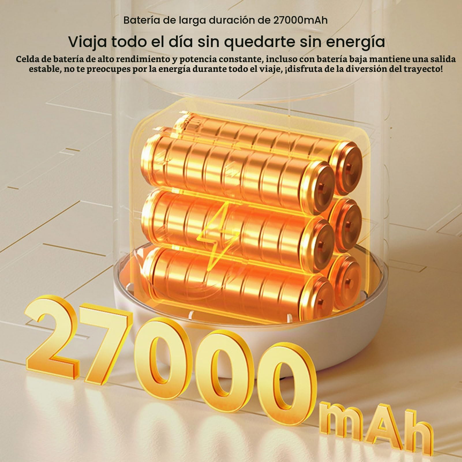 Hervidor Eléctrico de Viaje, Portátil 45 ℃ -100 ℃ Caldera de Agua Caliente Hirviendo Rápida, Calentador de Agua Pequeño con Batería para Agua Caliente Al Aire Libre, té, café