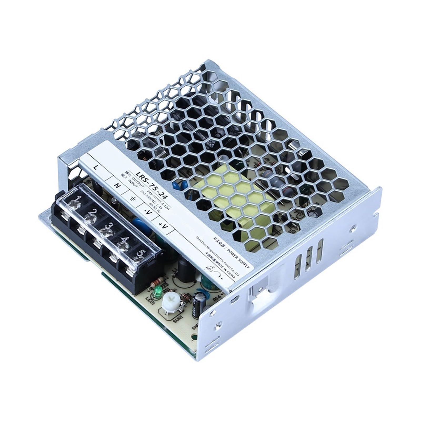 Lrs-75-24 75W 24V 3.1A Engraving Machine Switching Power Supply 1Pcs