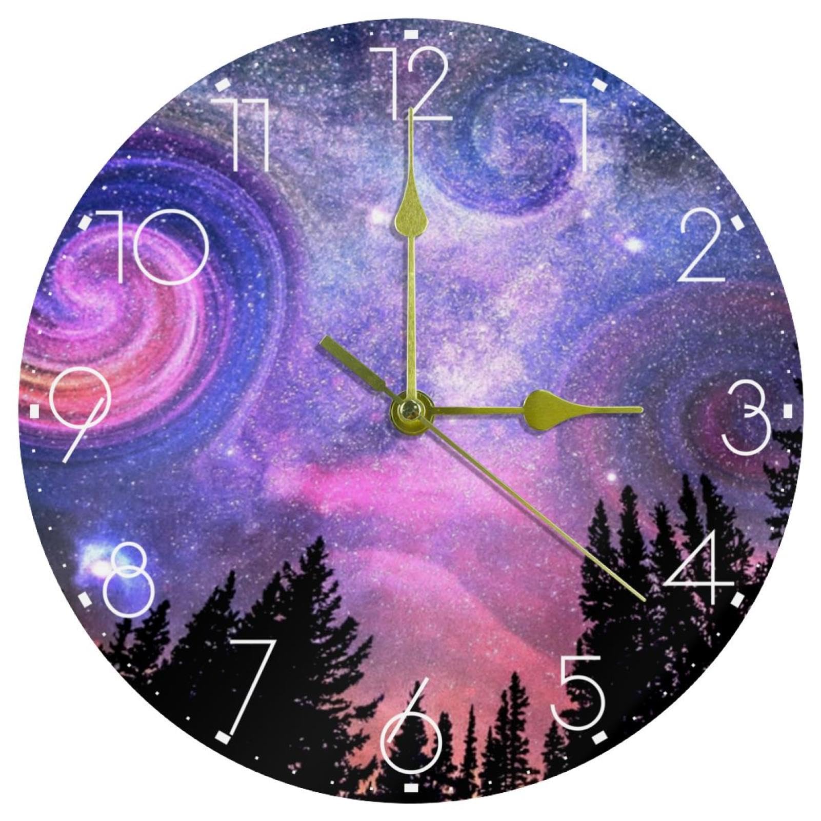 Horloge murale silencieuse sans tic-tac à piles pour la chambre