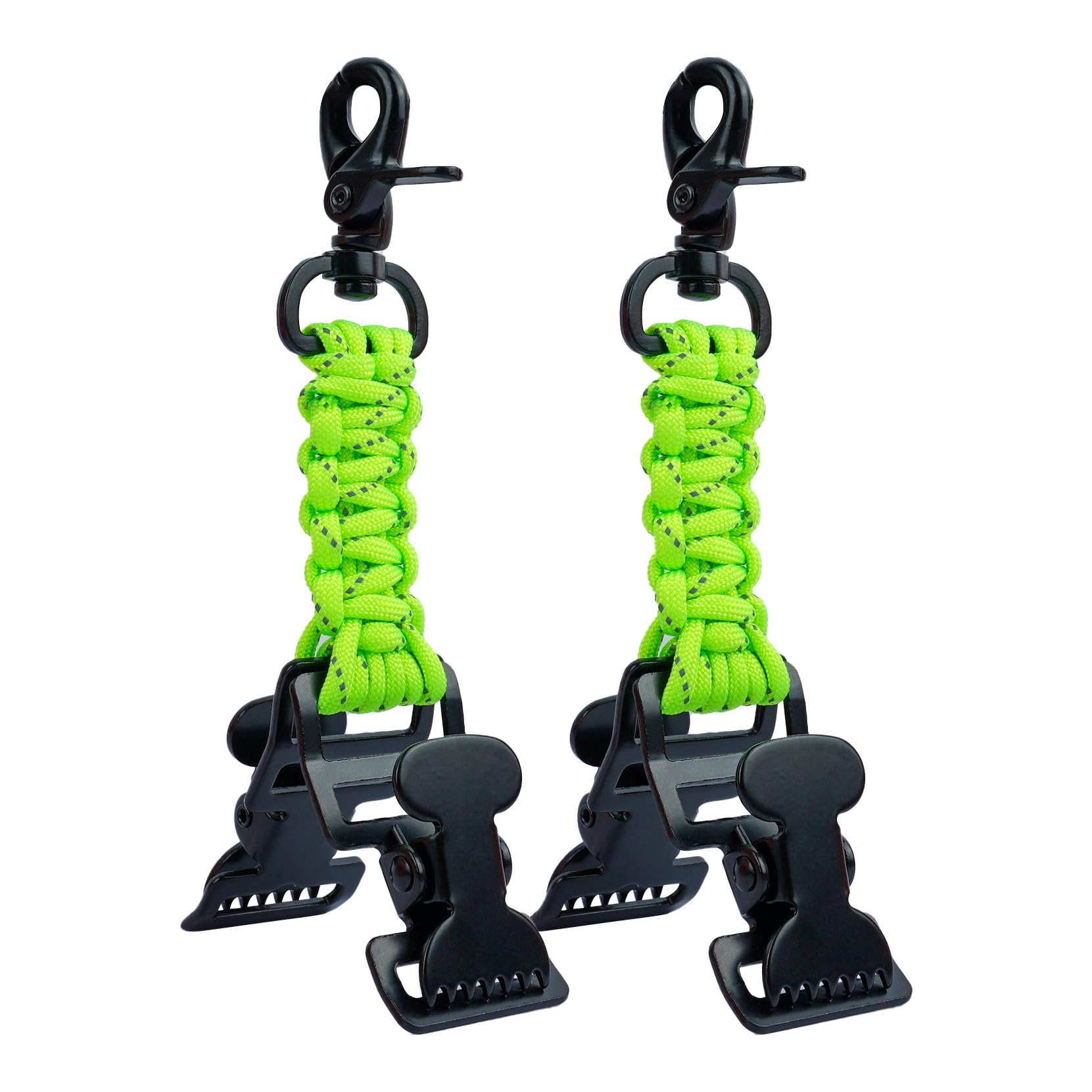 KUNN Double End Tactical Glove Clips Work Glove Holders Hardhat Holder for Heavy Duty Belt,Outdoor Backpack