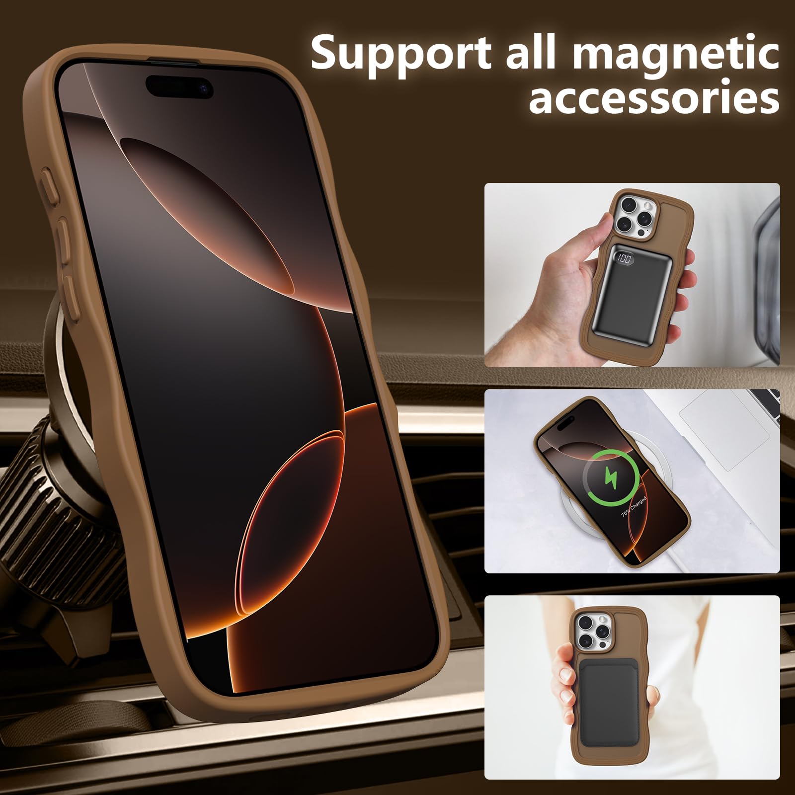 Amazon.co.jp: ZTOFERA iPhone 16 Plusケース用,【MagSafe対応