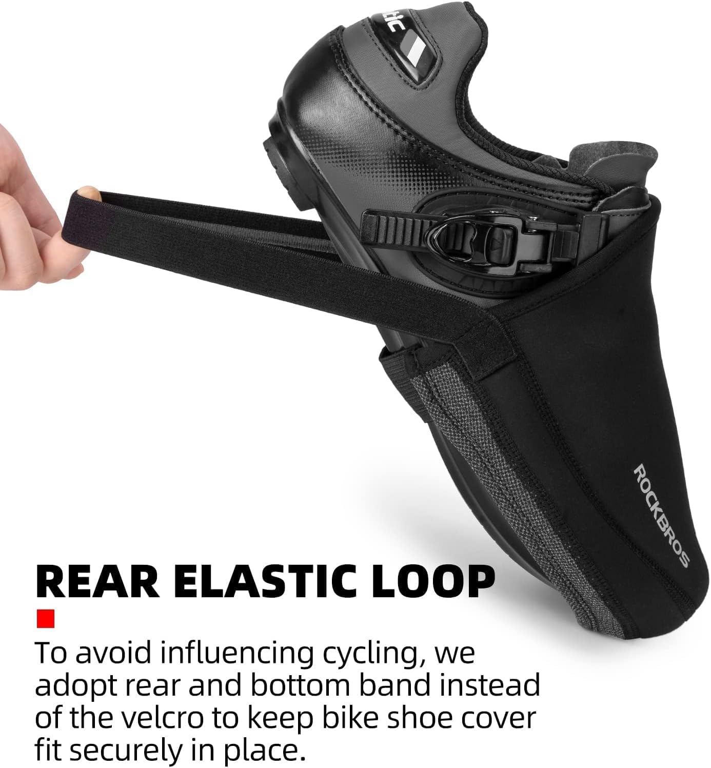 ROCKBROS Cycling Shoe Toe Covers Cold Weather Bike Overshoes Thermal Bicycle Shoe Toe Protector Cover Kevlar for Men Women - Image 2