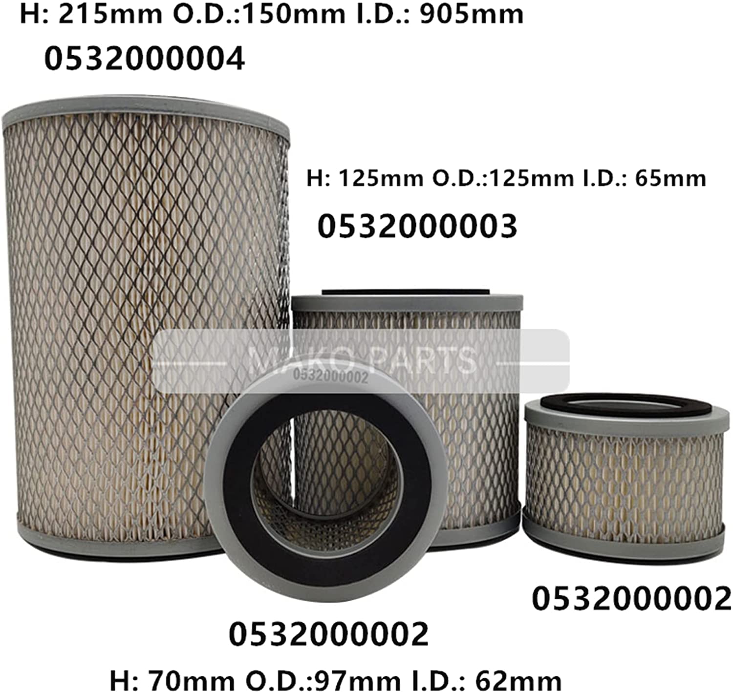 Luftfilter für Vakuumpumpe (0532000003)