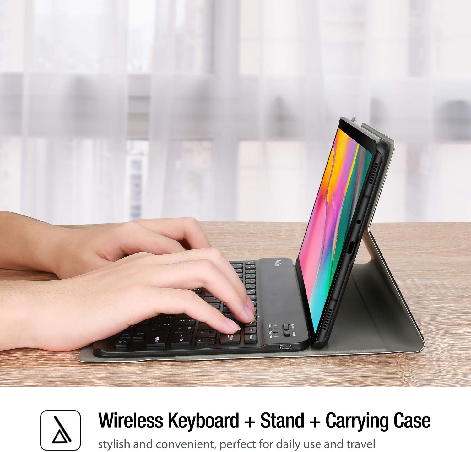 Exclusive Discount 🔥 ProCase Galaxy Tab A 10.1 2019 Keyboard Case T510 T515 T517, Slim Shell Lightweight Cover with Magnetically Detachable Wireless Keyboard for Galaxy Tab A 10.1 Inch SM-T510 SM-T515 SM-T517 2019 -Black