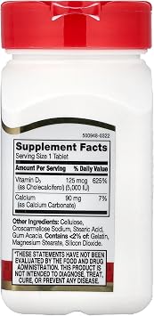 21st Century D 5000 IU Tablets, 110 Count