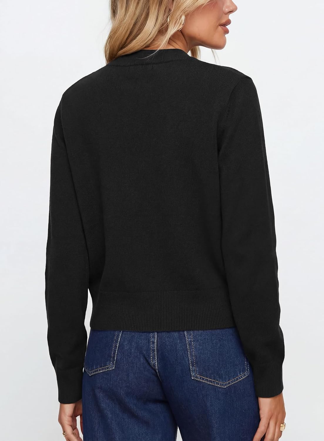 Darong Womens Cardigan Sweaters Button Down Lightweight Crew Neck Outfits Spring Fashion 2026 Clothing - Image 2