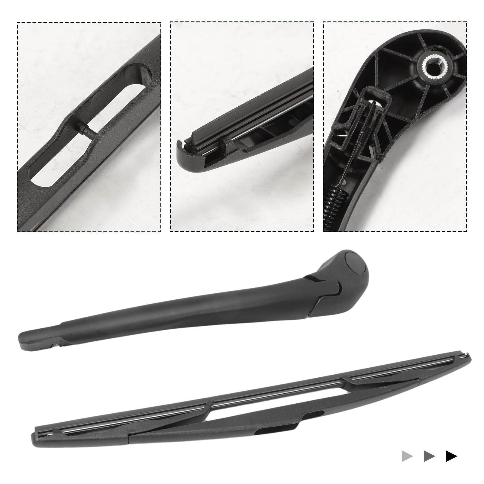 Limpiaparabrisas trasero para Clio 3 2005-2014 Brazo y escobilla limpiaparabrisas trasero con brazo limpiaparabrisas trasero para Clio III (BR0/1, CR0/1) 7700433319 7701059392