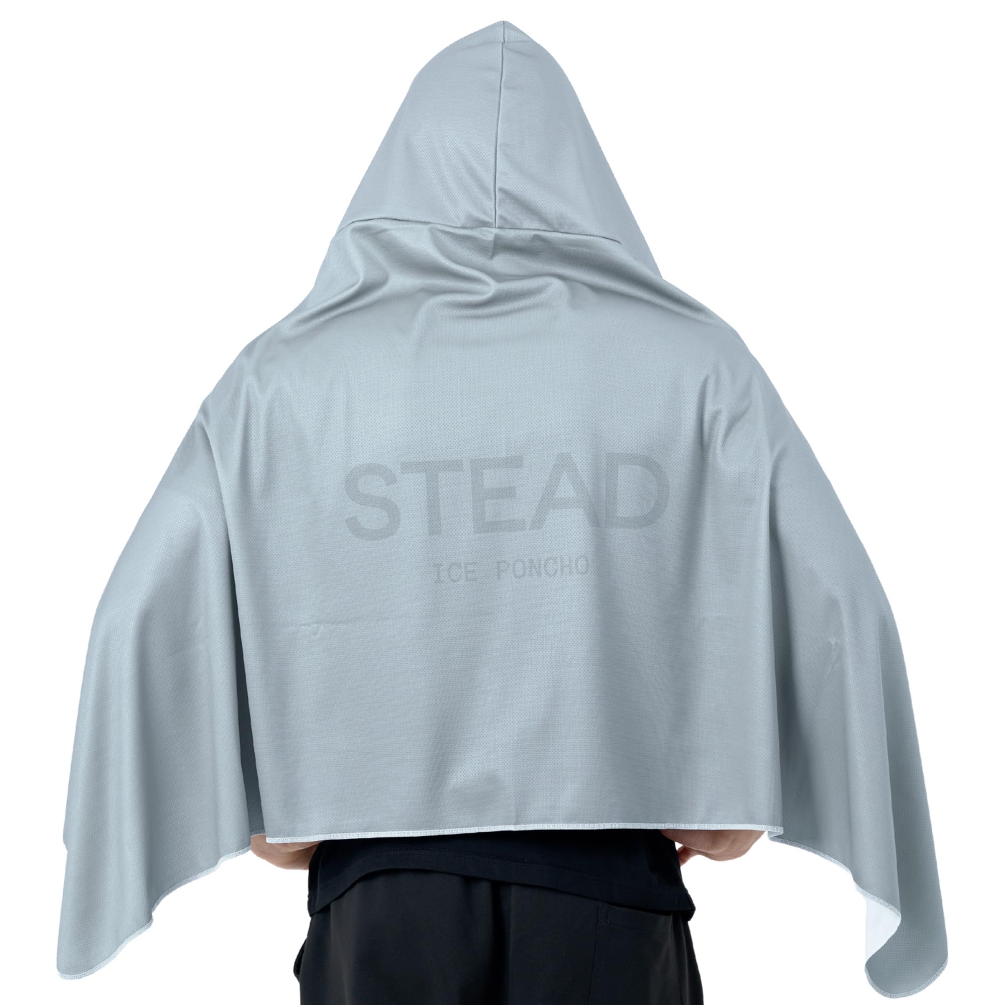 [STEAD] 冷感アイスポンチョ 冷感ポンチョ 冷却ポンチョ 冷感タオル クー…