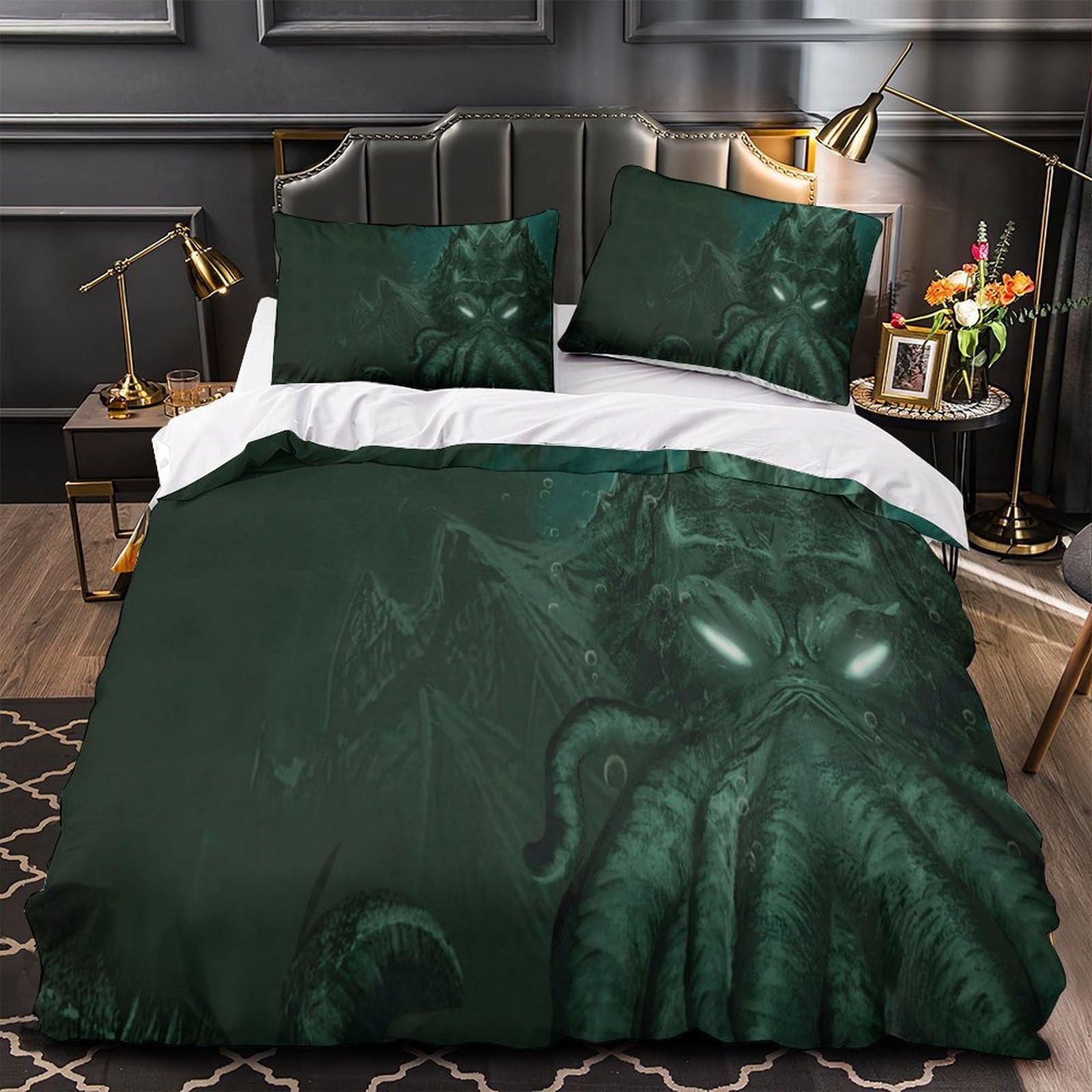 Housse de couette 3D hypoallergénique et résistante pour lit enfant 140x200 cm