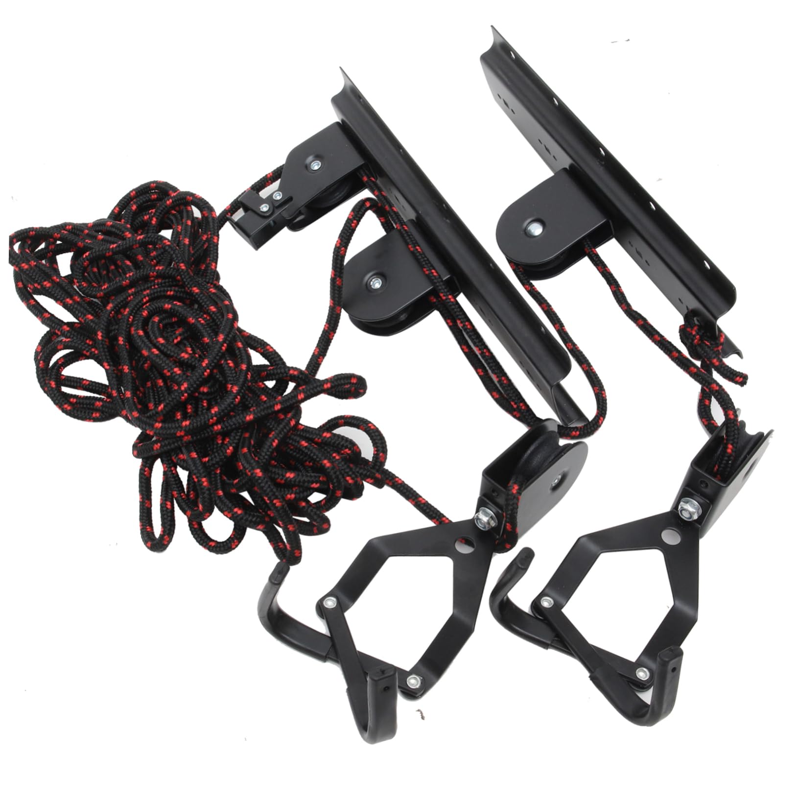TOYANDONA Colgador de Bicicleta Resistente Estante de Pared de Kayak Limpieza de colgadores de Bicicletas Gancho para Colgar Bicicletas Abdominales Black