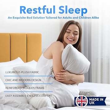 ComfoRest Spacious 6FT Super King Divan Bed with 4 Panel Headboard