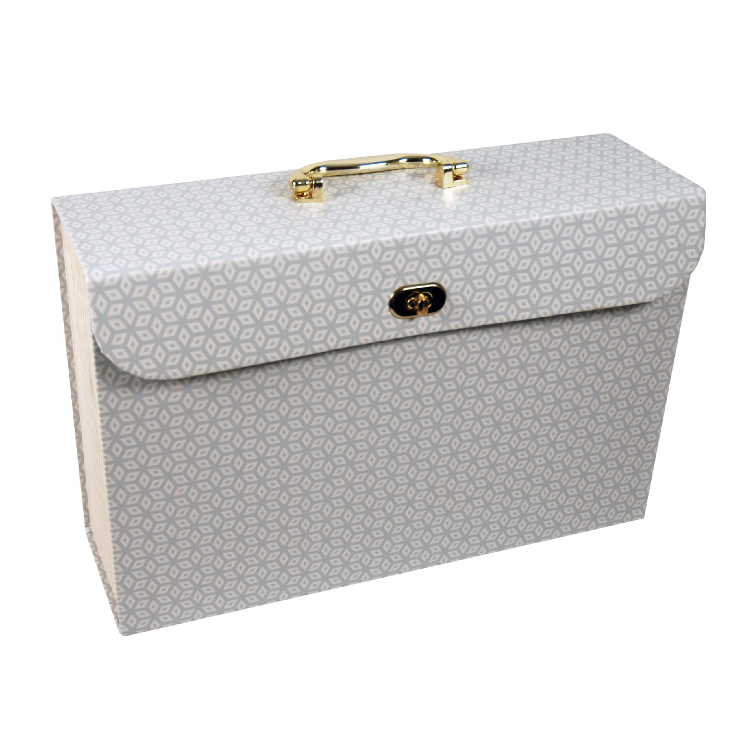 Cathedral Products Chic Geometric 19-Pocket Expanding File Case with