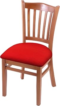 Holland Bar Stool Co. 3120 18" Chair with Medium Finish and Canter Red Seat