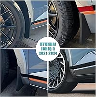 Vista 4 de BestEvMod Protectores contra salpicaduras para lodo Ioniq5 (juego de 4) con accesorios de hardware, protección contra la suciedad, sin necesidad