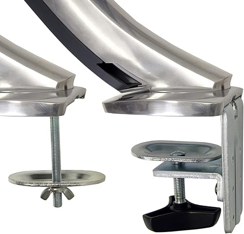 Miniatura 8 de Ergotron Brazo de monitor único MX, soporte de escritorio VESA para monitores de hasta 30 pulgadas, 14 a 30 libras, aluminio pulido