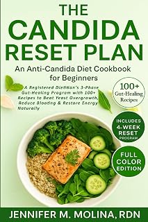The Candida Reset Plan: An Anti-Candida Diet Cookbook for Beginners: A 3-Phase Gut-Healing Program with 100+ Recipes to Beat Yeast Overgrowth, Reduce Bloating & Restore Energy Naturally