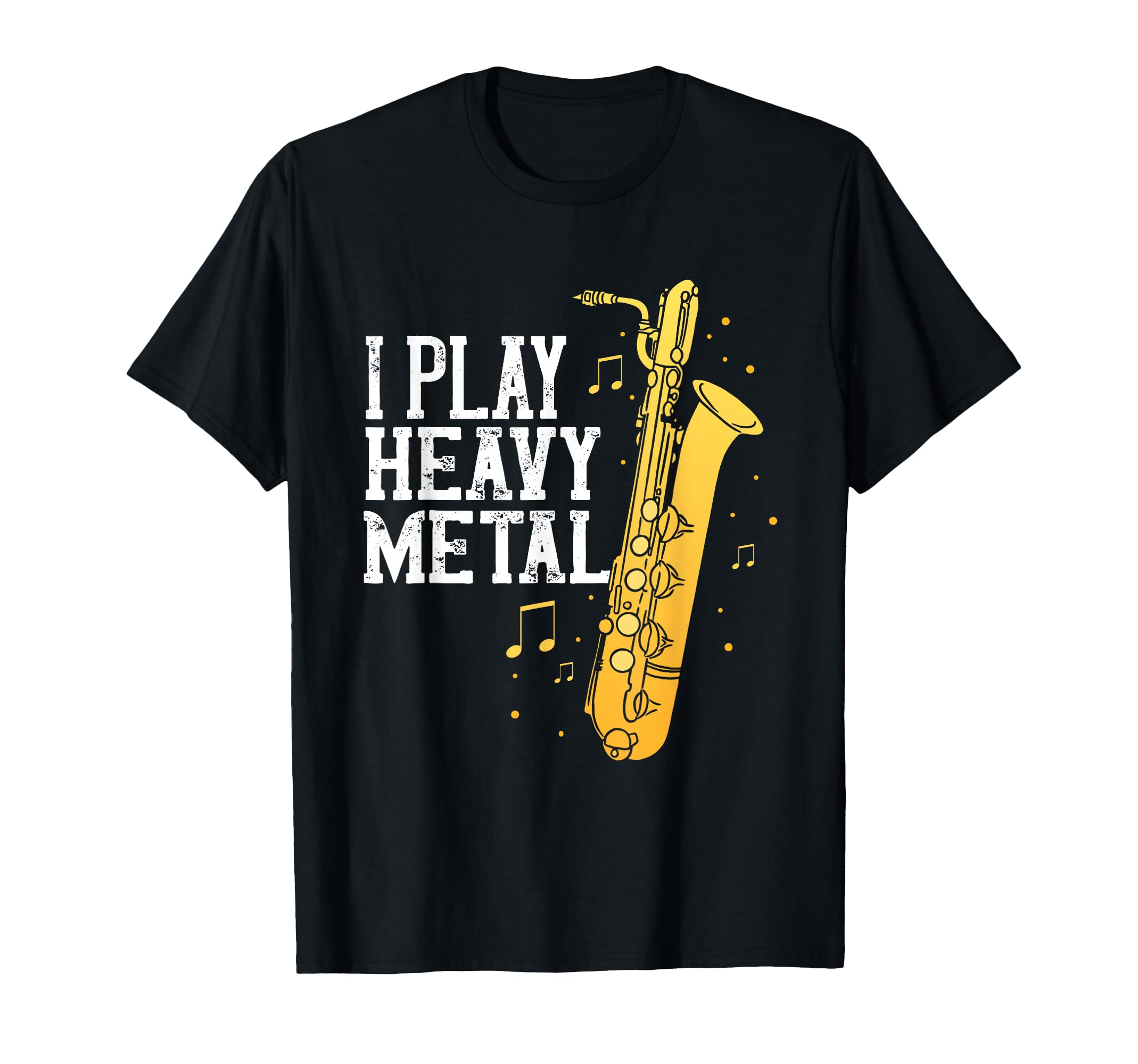 Saxophone I Play Heavy Metal Saxophonist Euphonium Baritone T-Shirt