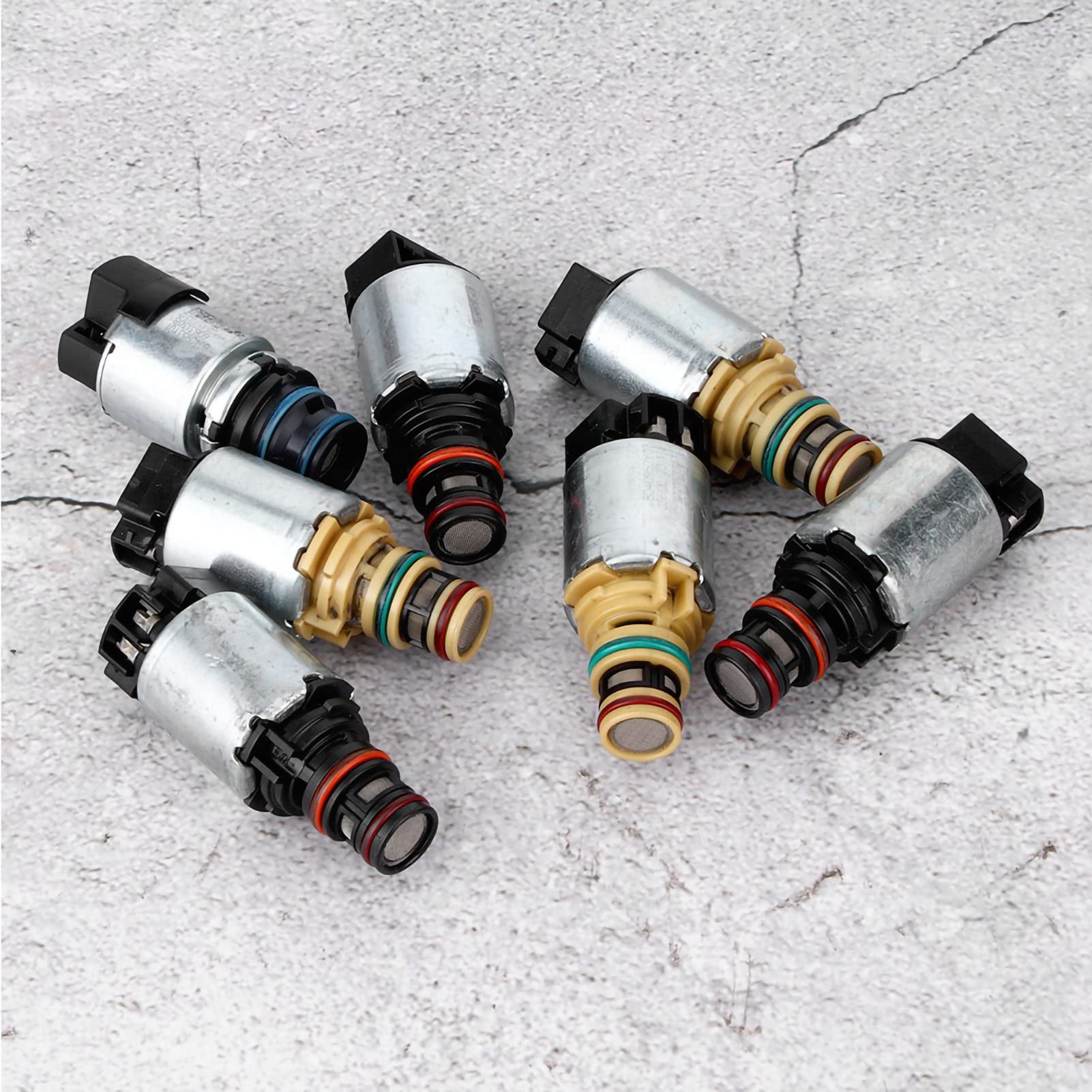 Set di 7 Elettrovalvole per Trasmissione Automatica 6T40,Set di solenoidi di trasmissione 6T40 Parti di trasmissione automatica compatibili con 06-11 Terrain