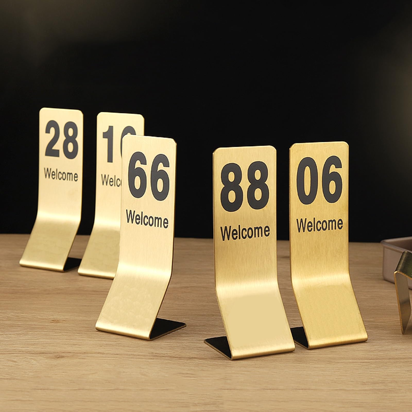 Table Numbers Edelstahl Tischnummern Hochzeit Sitzplan Tischkarten 1-10 11-20 Sitzplan Hochzeit, Tischnummernhalter für Tischnummern für Hochzeiten, Restaurants, Cafés(81~90)