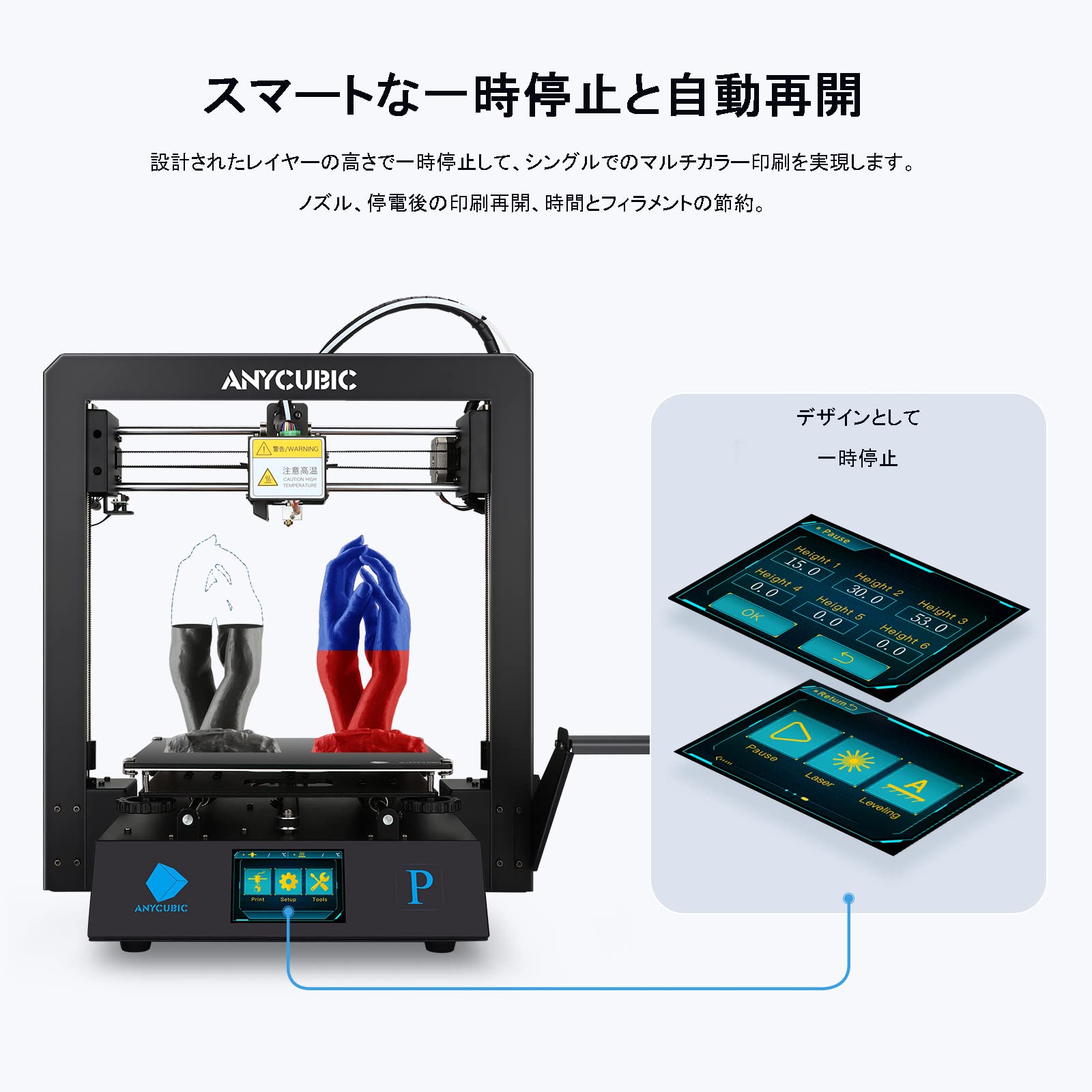 Amazon | ANYCUBIC Mega Pro 3dプリンター 本体金属製 高精度 補助 