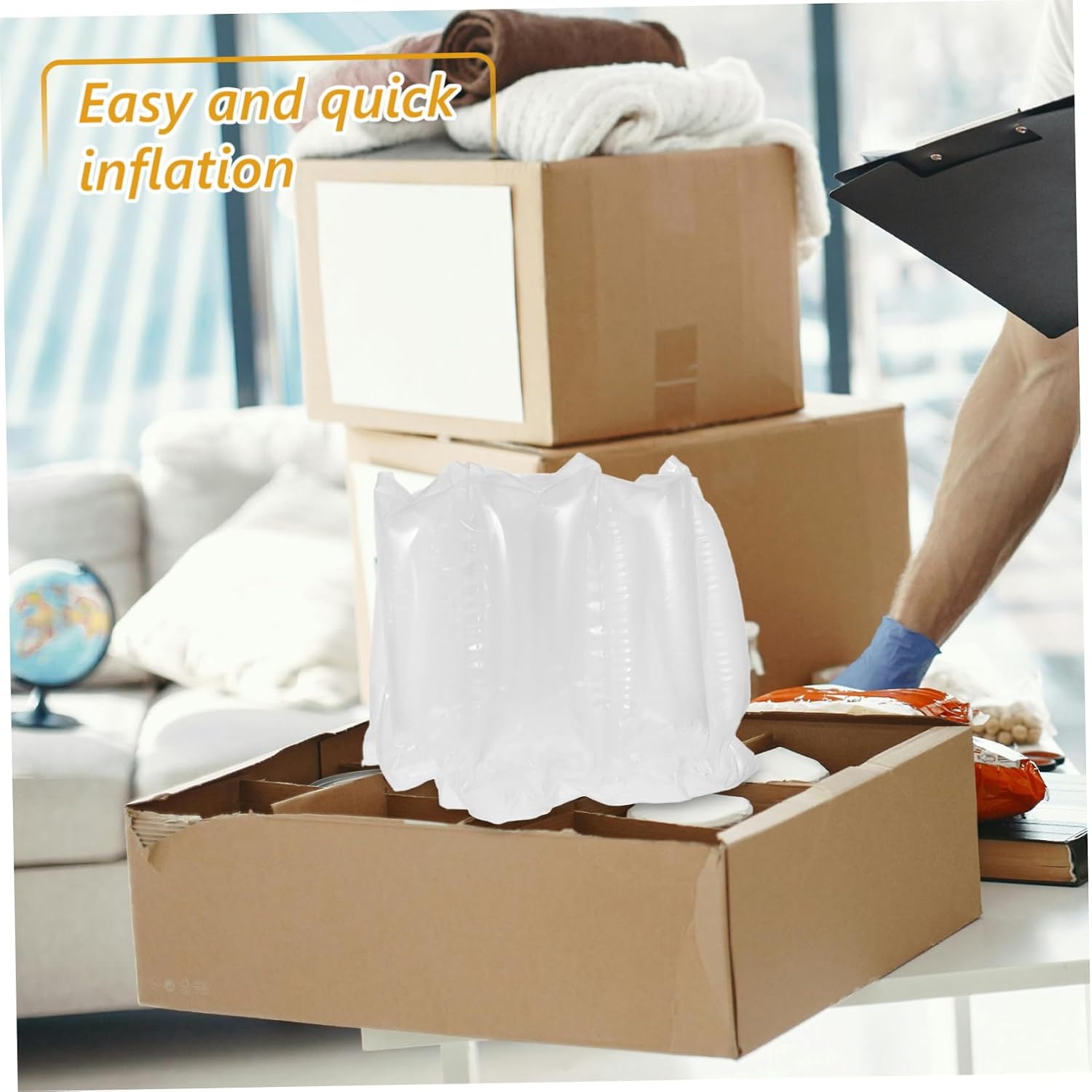 Air Packaging Bags Air Pillows for Shipping Lightweight Cushion Packing Protectors for Fragile Items for Efficient Inflation
