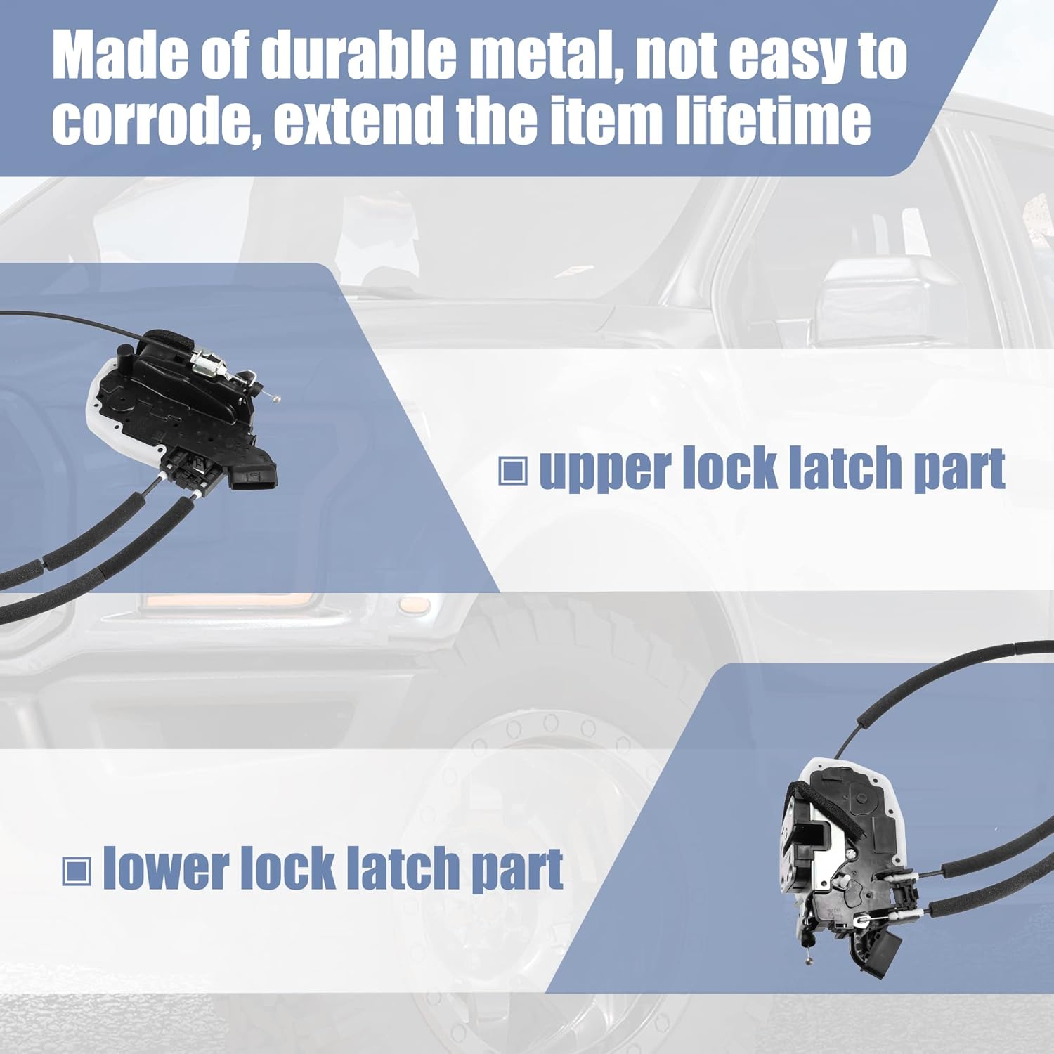 X AUTOHAUX Rear Driver Door Lock Actuator Replacement for Murano 2008-2014 Rear Left Side Door Latch Motor Assembly 82501-1AA0A