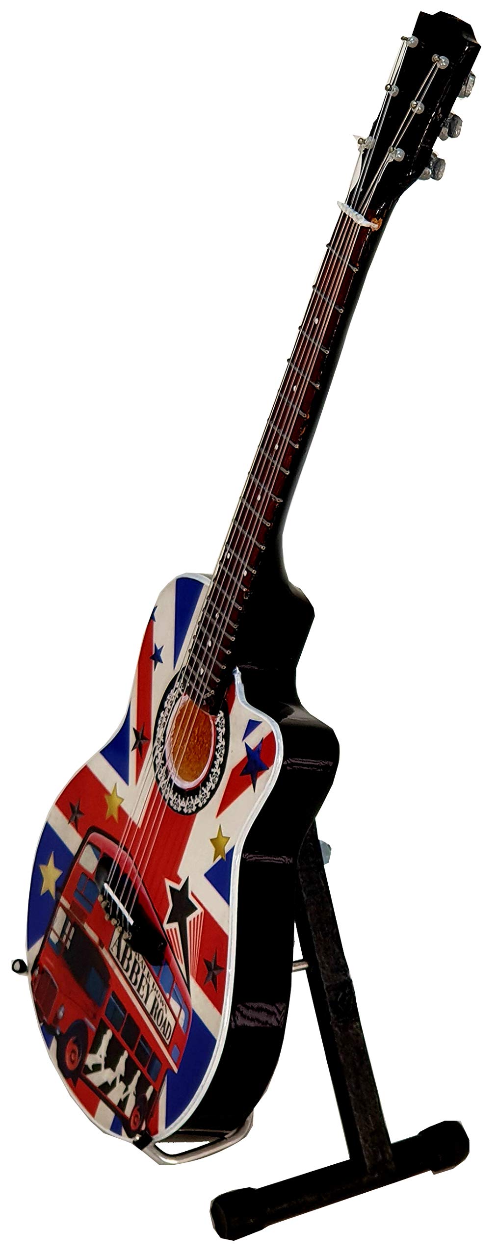 MINIATURA GUITARRA ACUSTICA THE BEATLES MGT-5159 MADERA ESCALA 1:4 REGALO MUSICAL ROCKMUSIC
