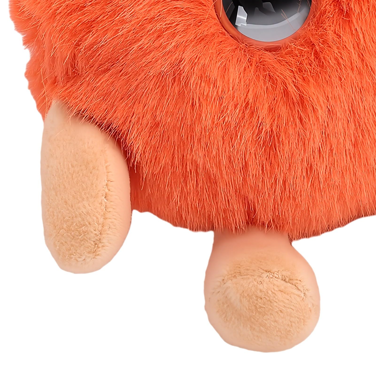Juguete de Peluche Inteligente con IA, 8 X 10 Cm, USB Tipo C, Batería de 1000 MAh, Compañero de Aprendizaje Multilingüe con Ojos Expresivos, Control de Aplicación para Niños (Orange)