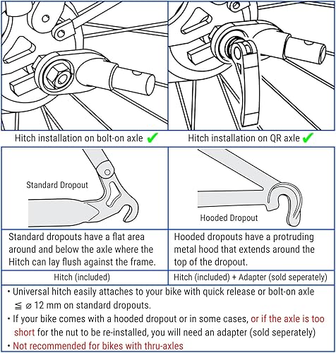 Miniatura 9 de DOGGYHUT Remolque y cochecito de bicicleta para mascotas grandes originales 2 en 1, para perros de hasta 78 libras, frenos de estacionamiento, marco