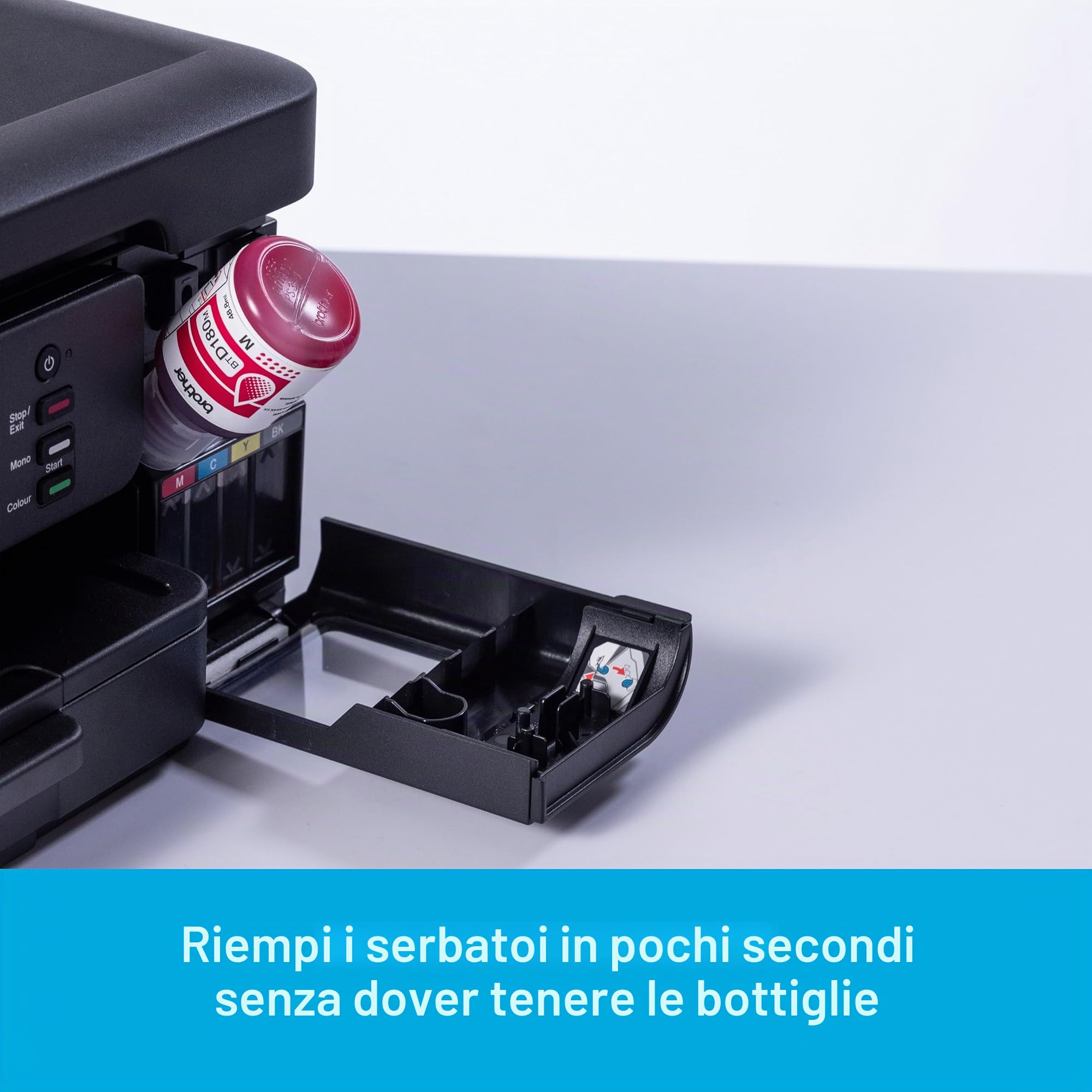 Brother DCP-T780DW Stampante a getto d'inchiostro A4 wireless | Tankbenefit | 3 in 1 (stampa/copia/scansione)|Wi-Fi/USB 2.0 | ADF | A4 | Stampa fronte/retro | Foto | Inchiostri ad alto contenuto