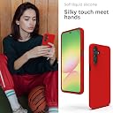 YATWIN Silicone Back Case for Samsung Galaxy A56, Soft-Touch Phone Back Cover for Samsung Galaxy A56 - Red gallery image