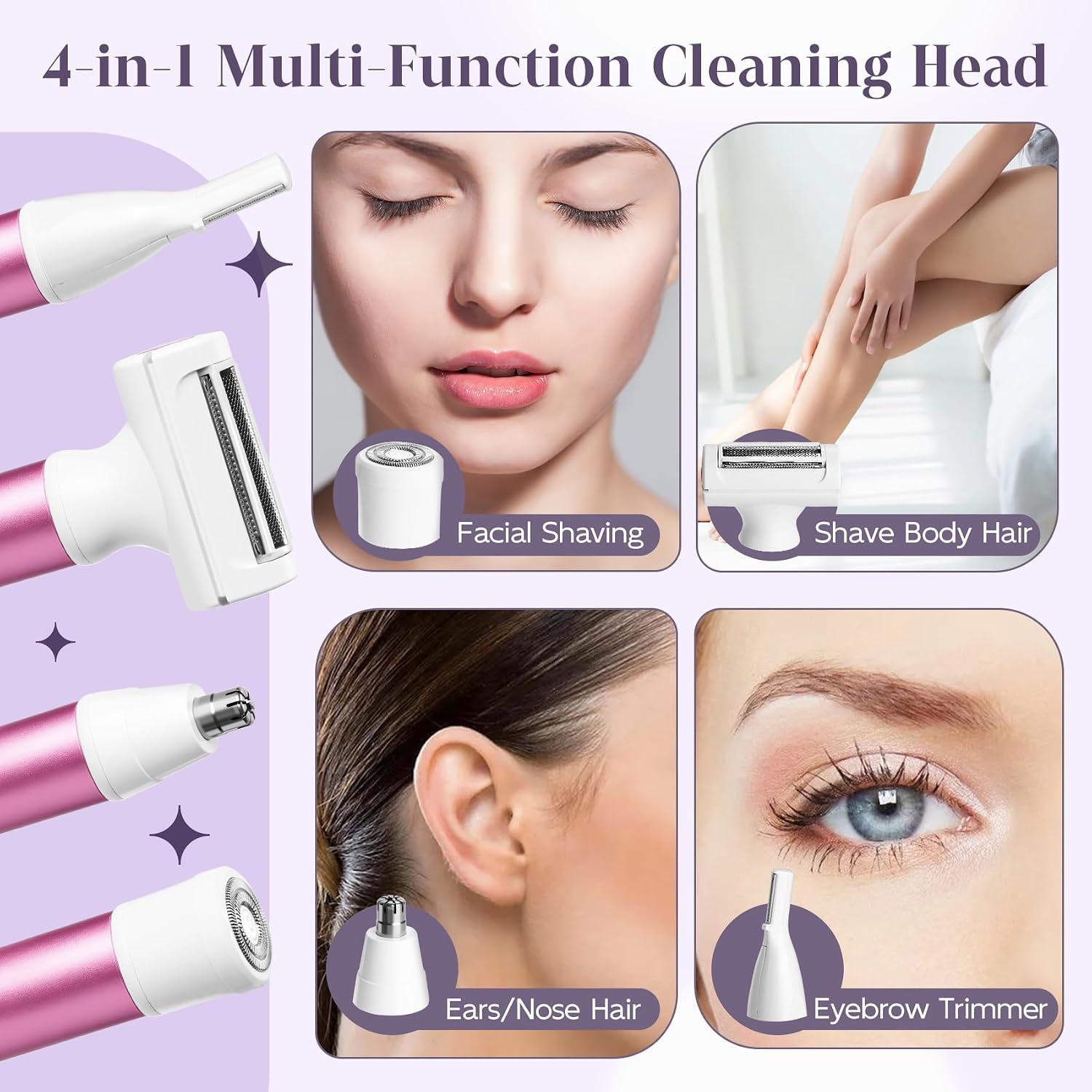 Steps for attaching and removing device heads