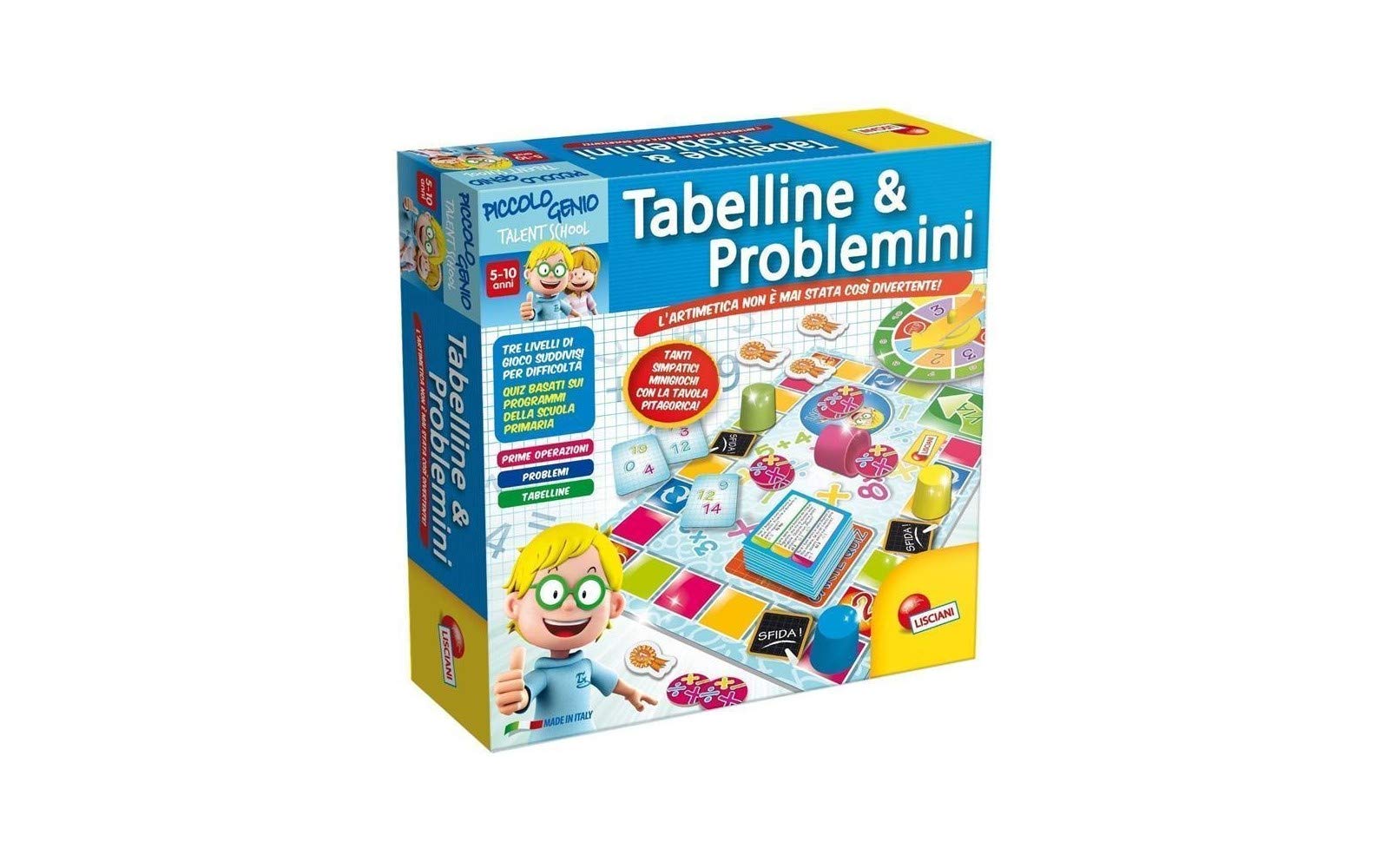 Lisciani Giochi I'm A Genius - Tabelline Supermagnetiche 105502, Gioco Educativo Per Bambini Per Imparare L'Aritmetica Divertendosi