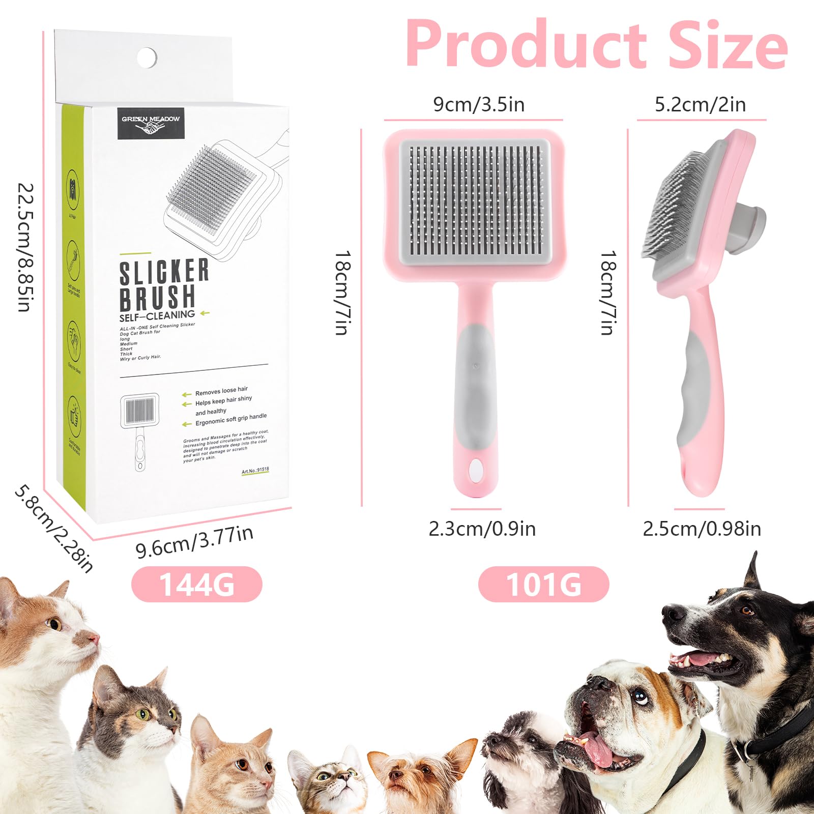MOXYOY Dog Brush Cat Brush - Image 4