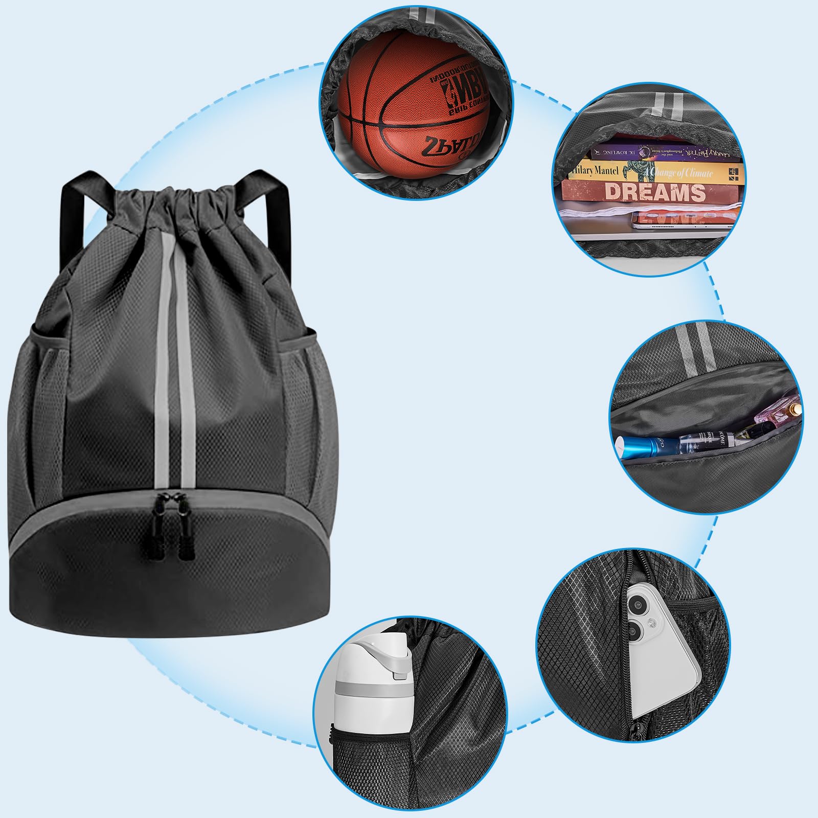 Mochila Playa Niños Bolsas Con Cordón Toyhood (Deportes